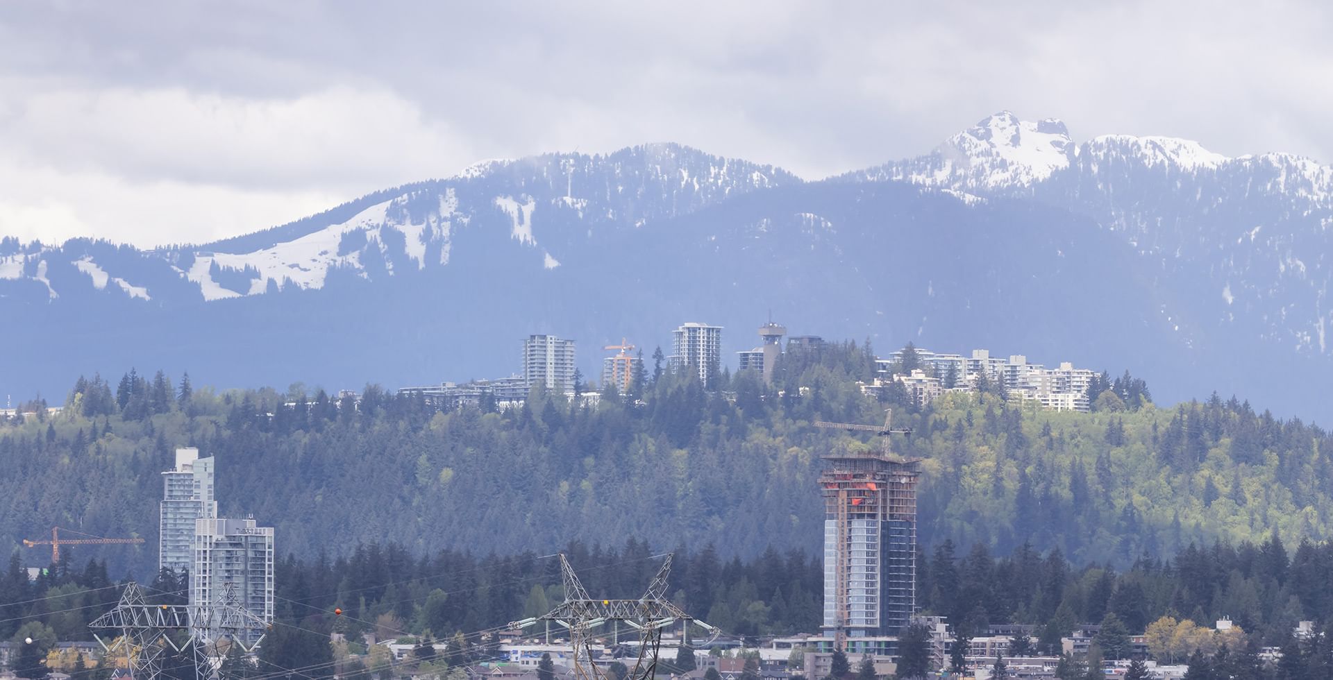 Landscape of Burnaby Mountain near Coast Metro Vancouver Hotel