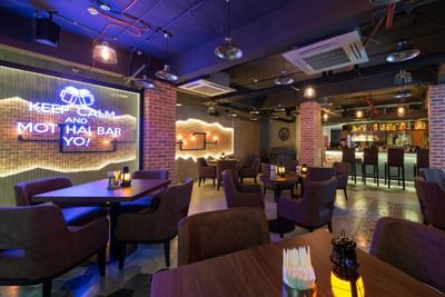 The dining area arranged in Mot Hai Bar at Eastin Grand Hotel Saigon