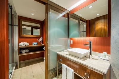 Bathroom vanity.