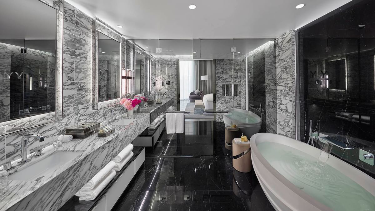 Bathroom in Two-Bedroom Crystal Villa at Crown Towers Sydney