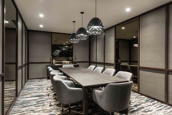 boardroom with long table