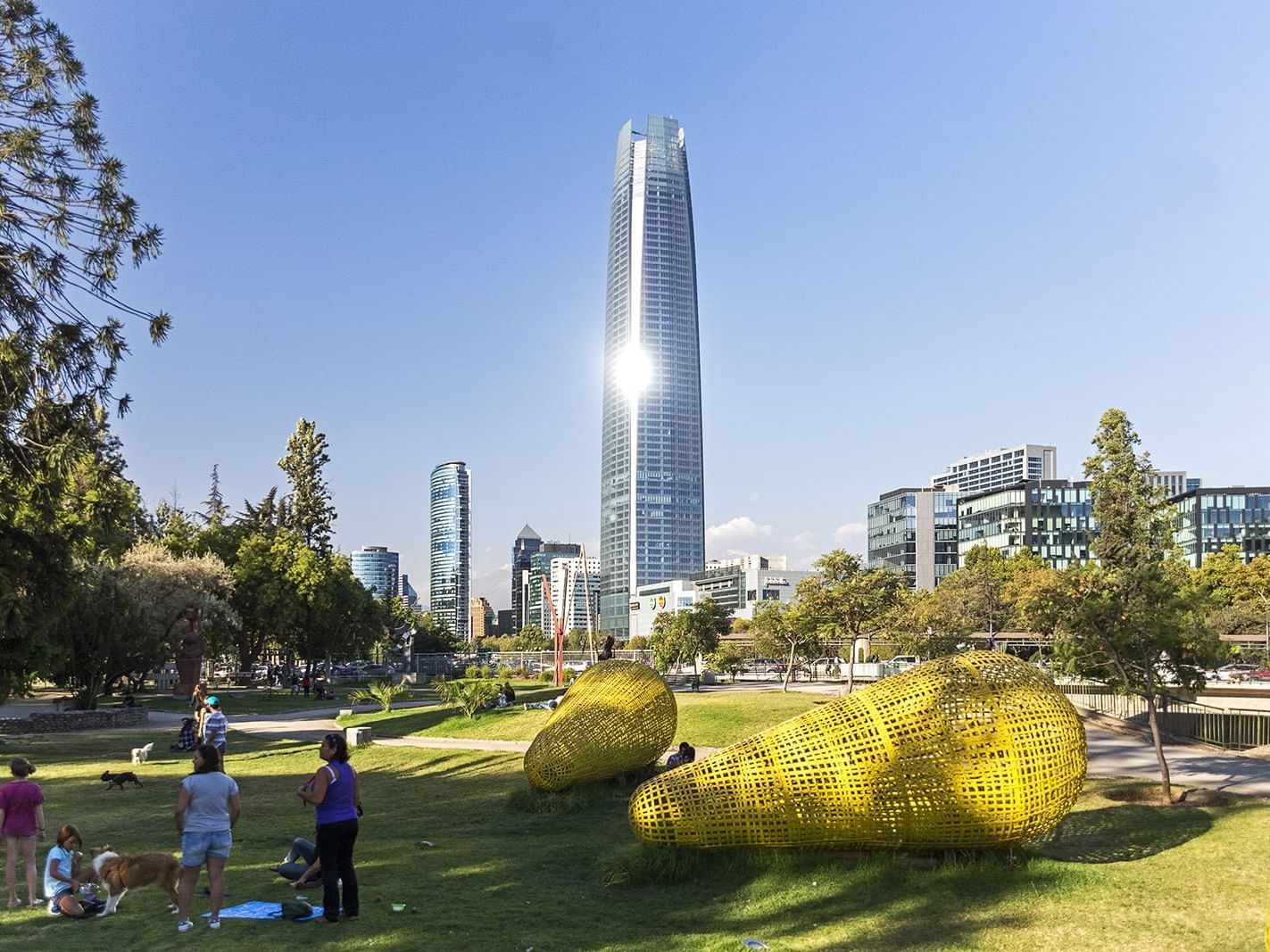 Exterior view of costanera center near Hotel Torremayor Lyon