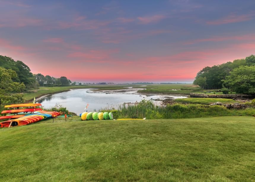 Evening skyline view over Ogunquit River Inn at Ogunquit Collection