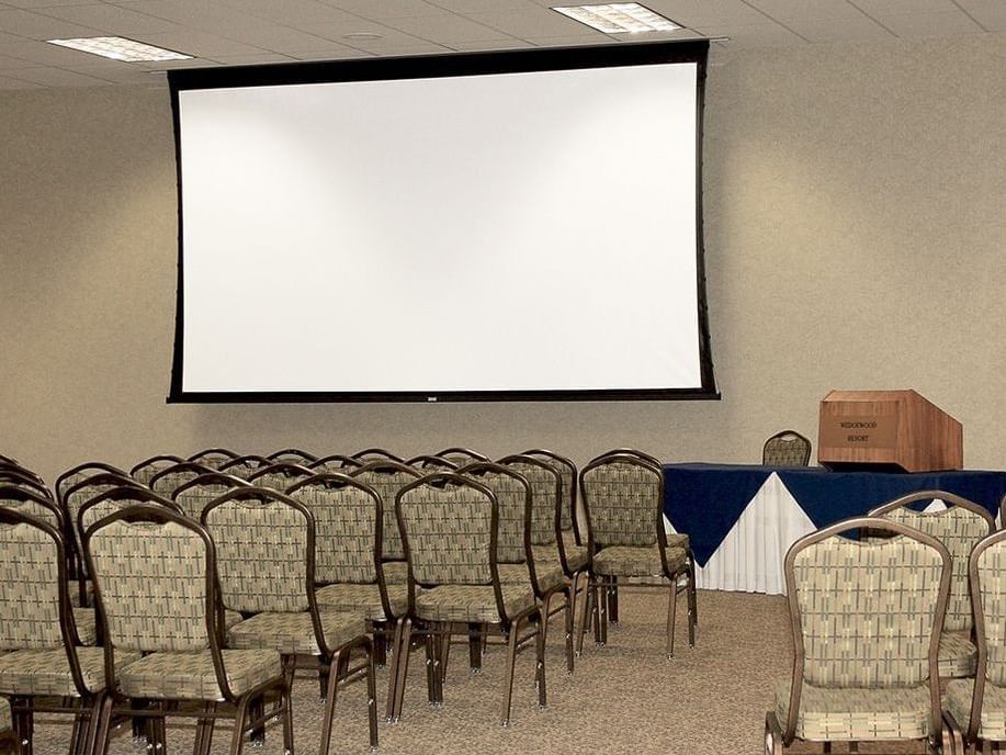 View of the Taiga Center for conferences at Wedgewood Resort