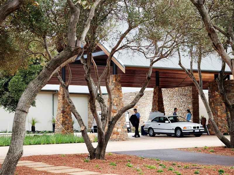 Exterior of the valet parking at Pullman Bunker Bay Resort