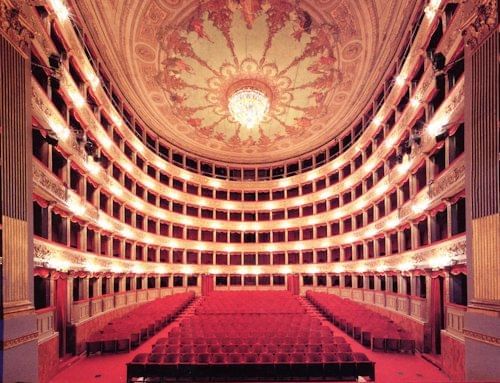 Interior & decor of the Teatro Argentina Theater near Bettoja Hotels Group