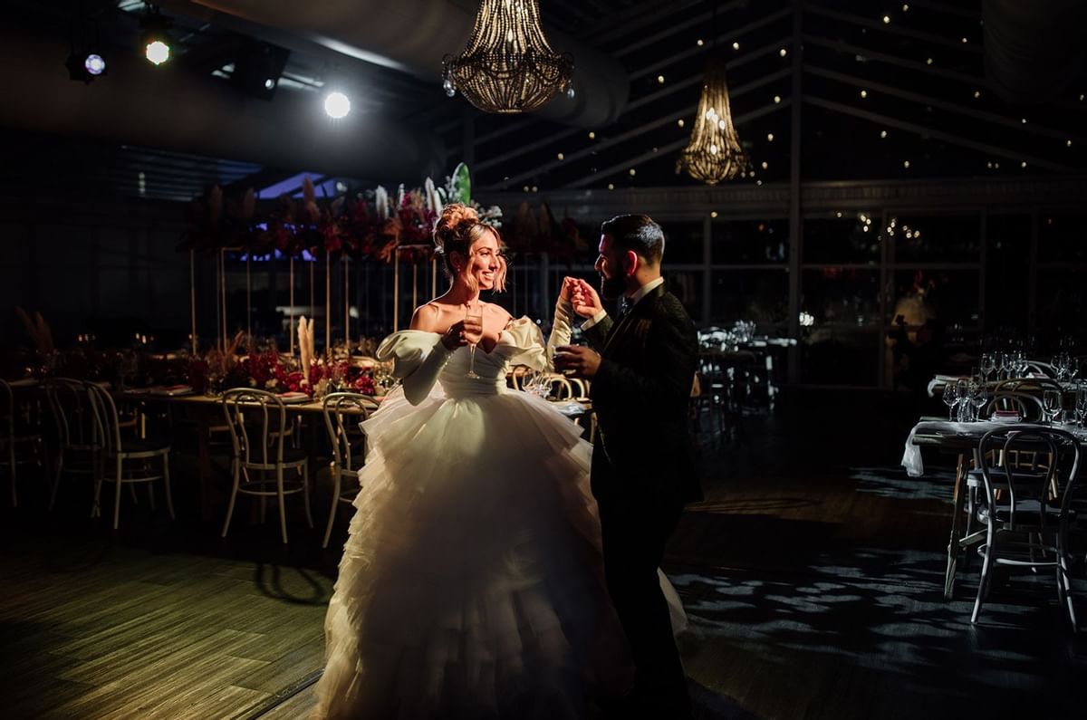 Wedded Couple dancing alone at Crown Hotel Melbourne