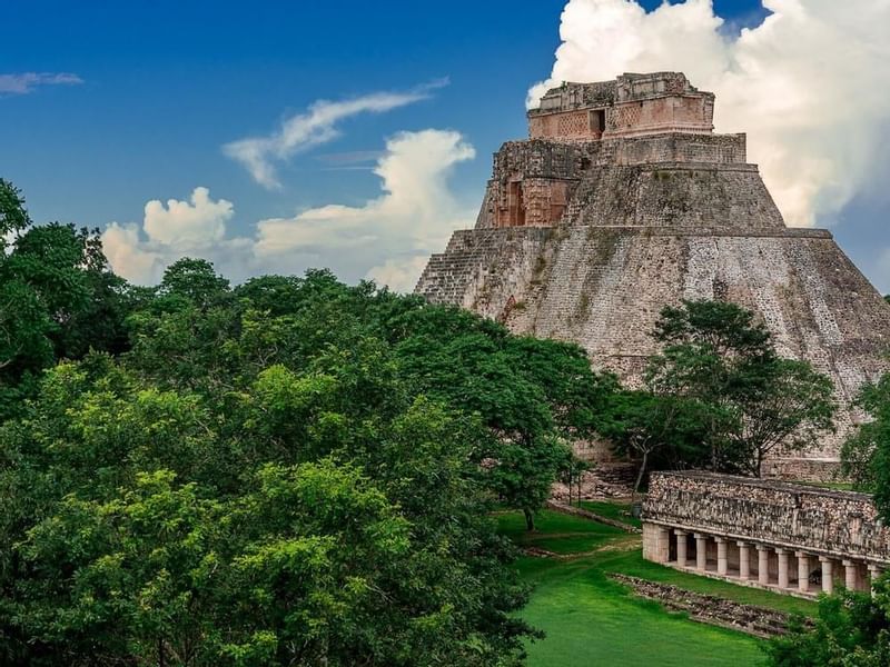 Exterior view of Uxmal Archeological Site near FA hotels