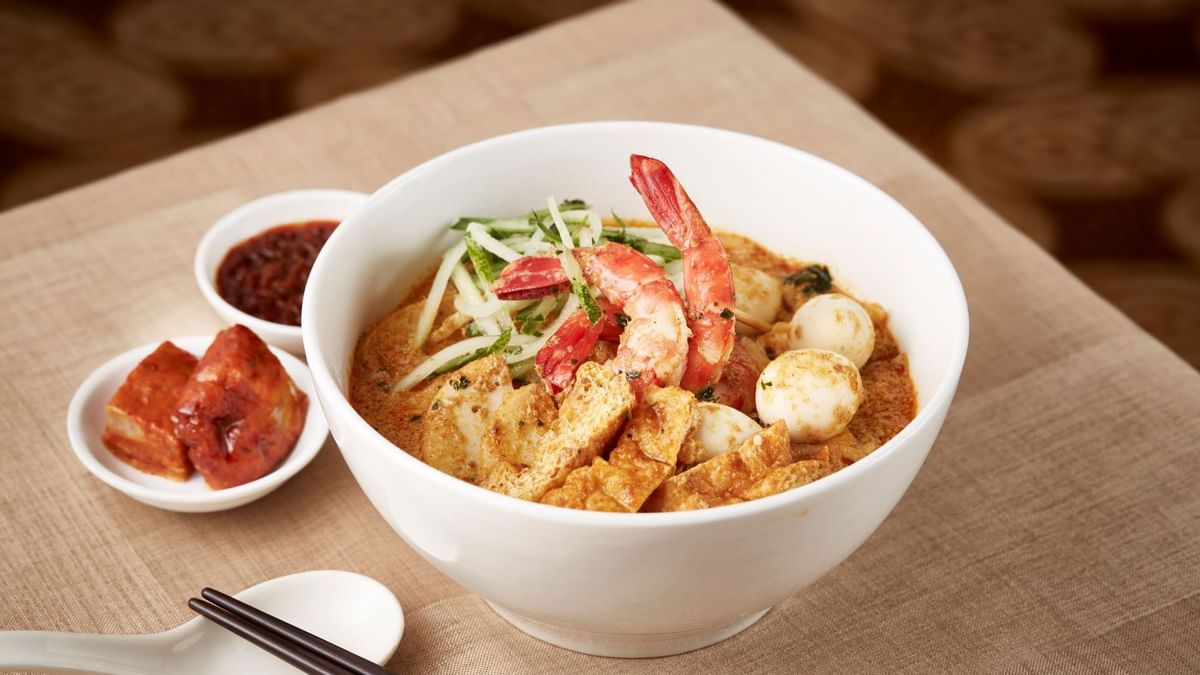Close-up of a dish served in restaurant at Fullerton Sydney
