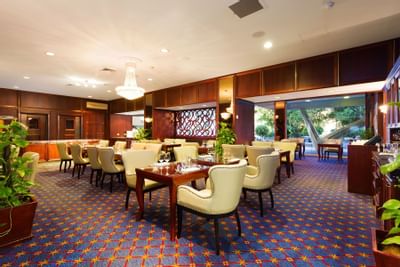 Elegant restaurant view at Royal on the Park hotel