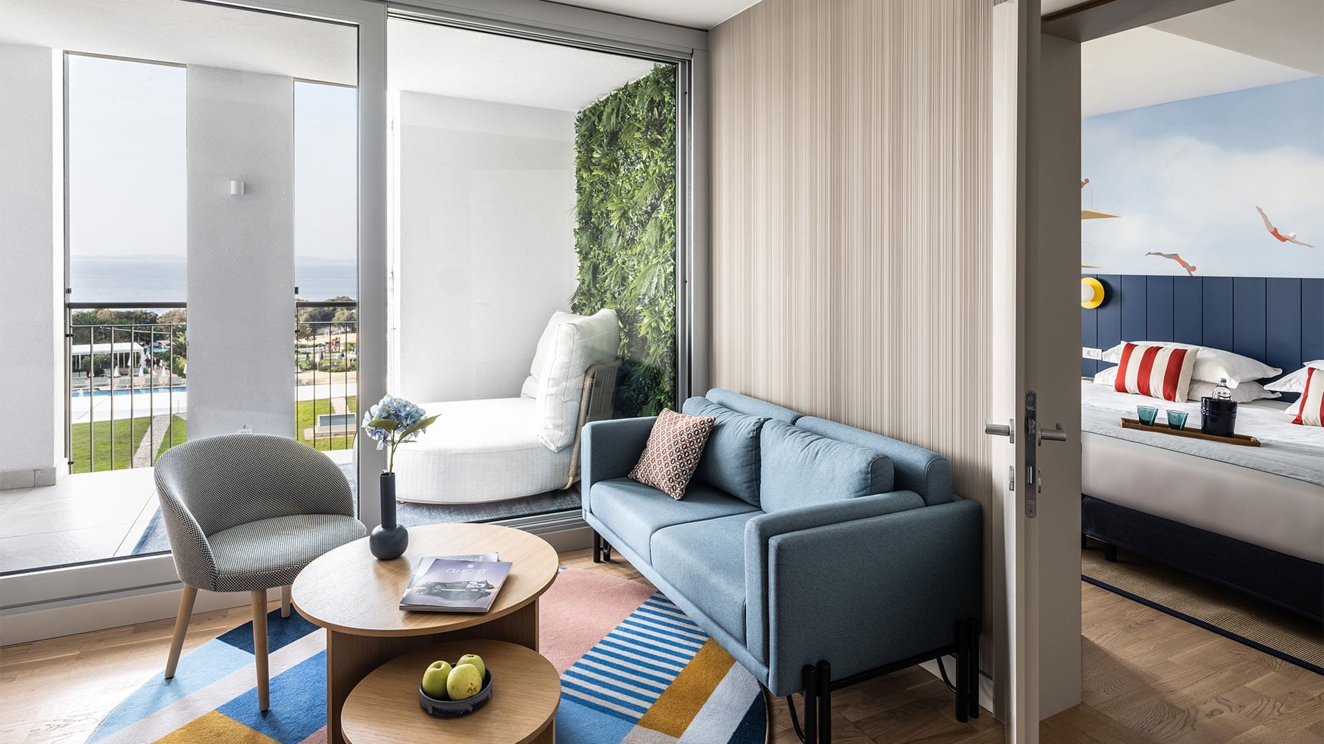Diadora Exclusive Suite Seaside lounge at Falkensteiner Hotels