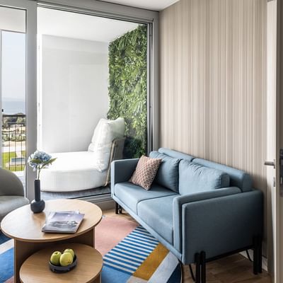 Diadora Exclusive Suite Seaside lounge at Falkensteiner Hotels
