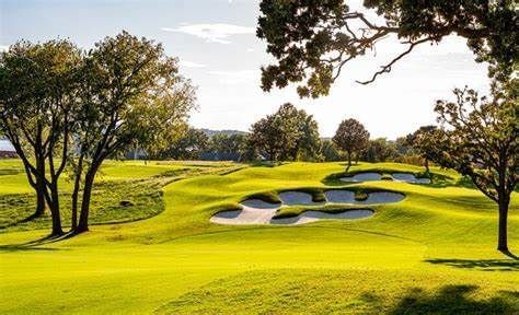 Landscape view of the Golf course at Shangri-La Monkey Island