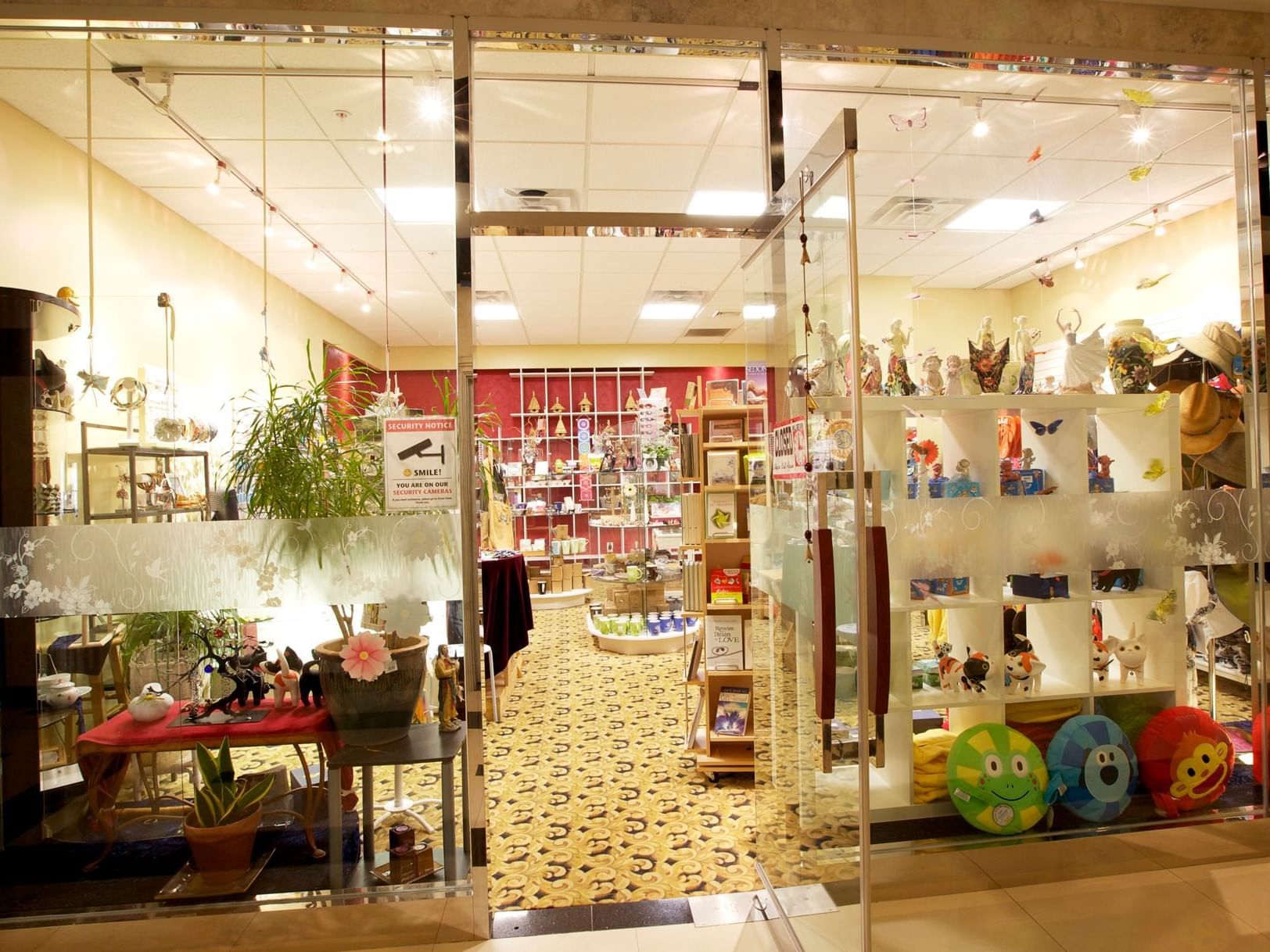 The entrance of the Gifts Shop at Honor’s Haven