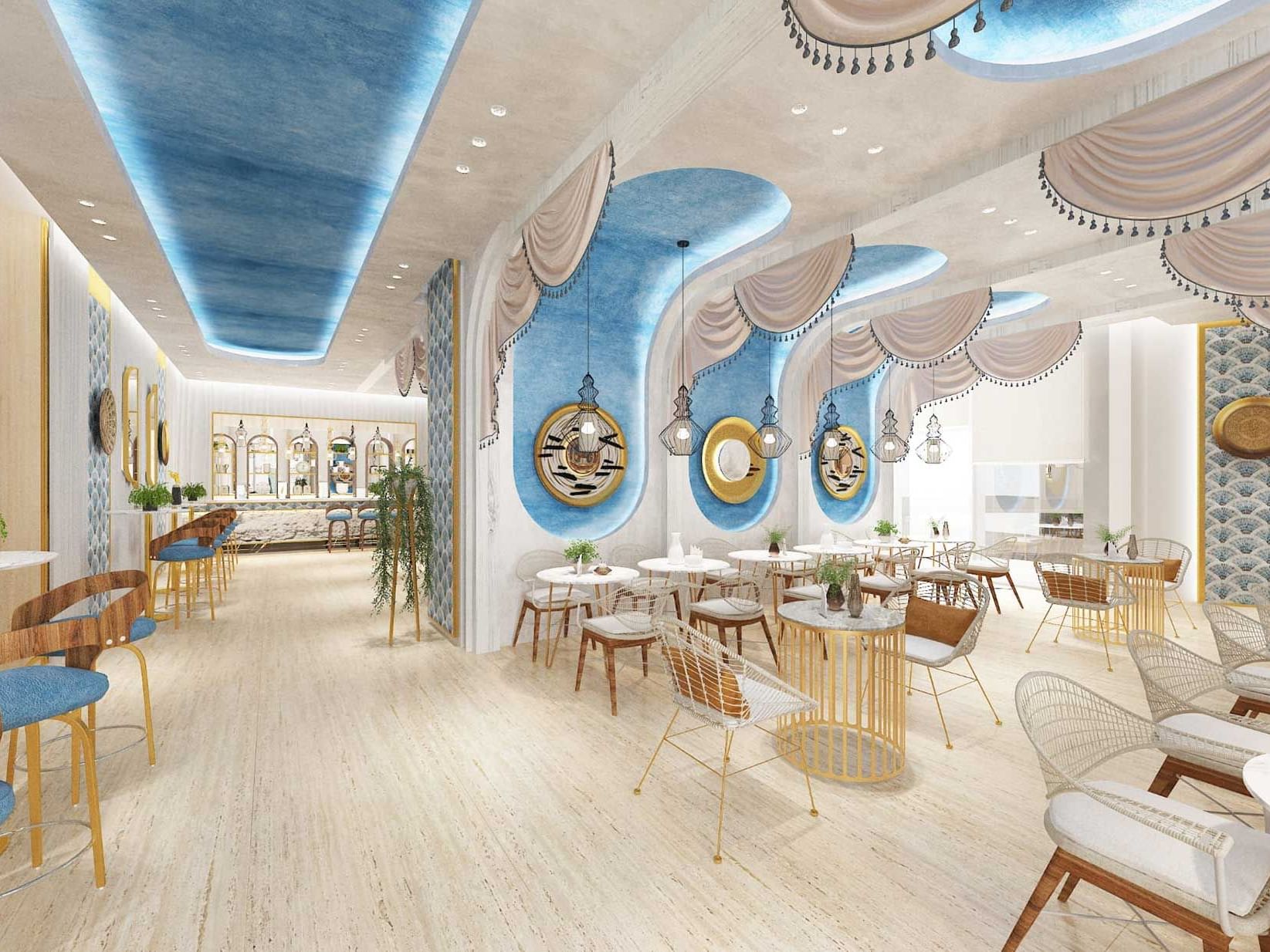 H20 Pool Restaurant at Velero Hotel Doha
