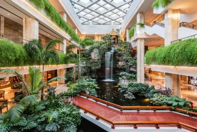 Interior Architectural designs seen at White Swan hotel
