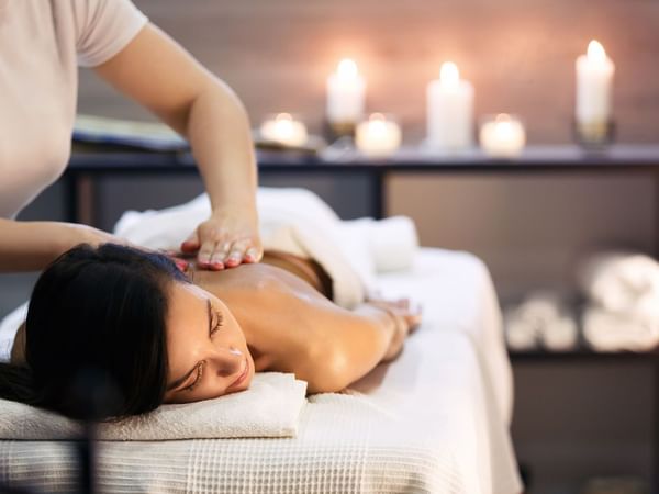 Back massage provided at Le Spa by Warwick Melrose Dallas
