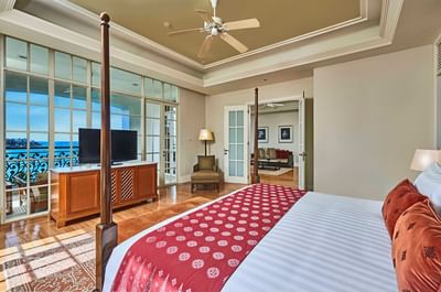 Countess Suite bedroom with king bed at The Danna Langkawi
