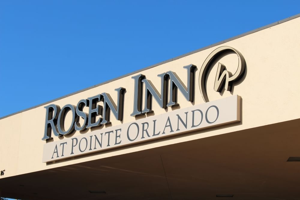 Exterior of the Rosen Inn at Pointe Orlando logo.