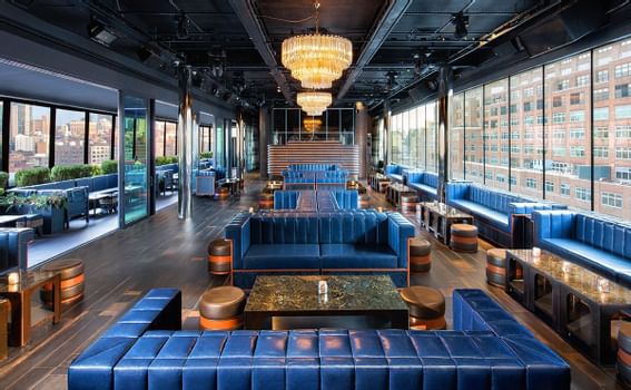 View of the Lobby from the bar area at Dream Downtown New York