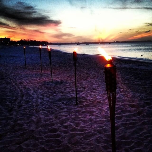 Evening view of Grace Beach at The Somerset on Grace Bay