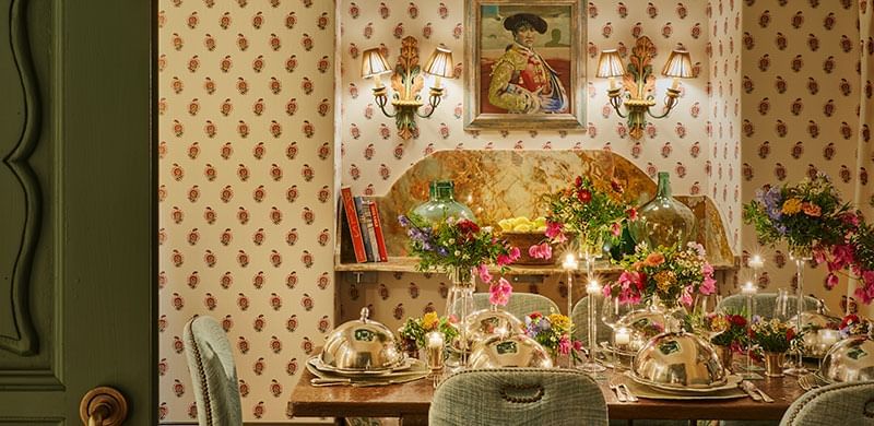 Interior of the Private dining area at Marbella Club