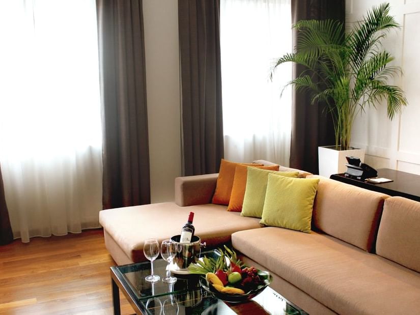 The living area of Verandah Studio at Amara Sanctuary Resort