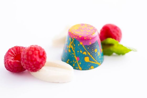 Close up on Bon Bons served at Stein Eriksen Lodge