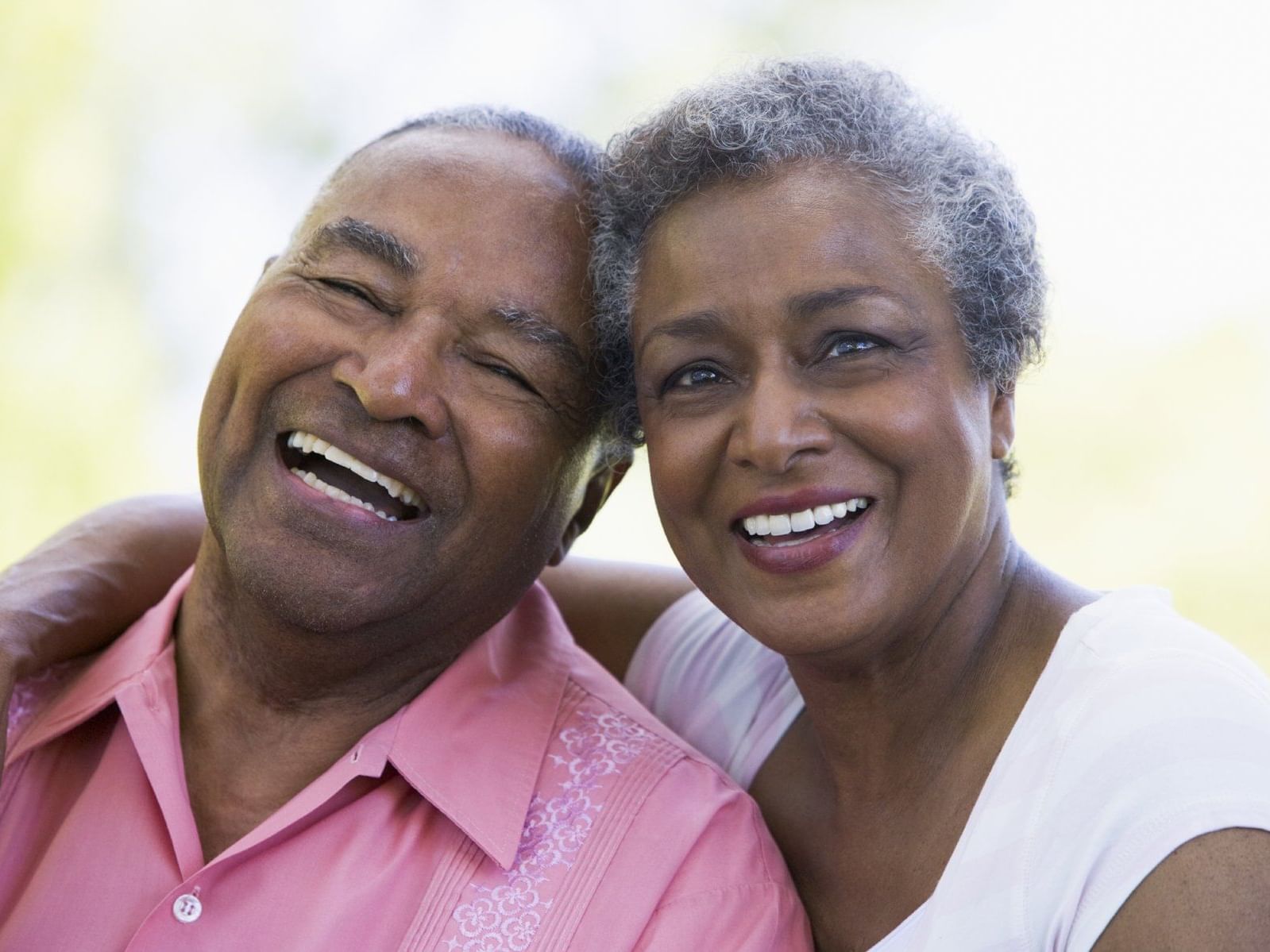 Portrait of an elderly couple smiling at Holiday Inn Montego Bay