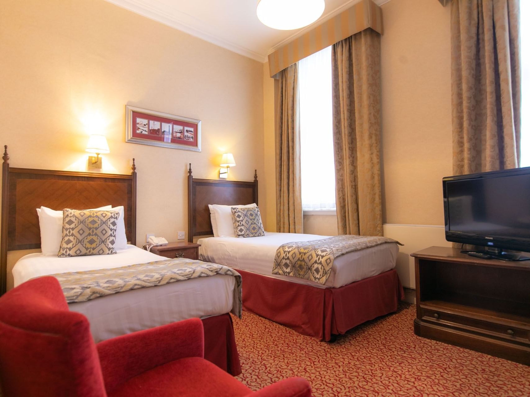 Beds in Standard Twin Room, The Imperial Hotel Blackpool