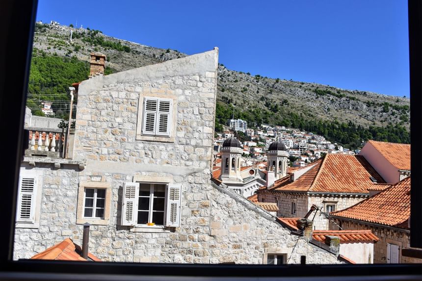 View from a window at Pervanovo Celenga Apartments