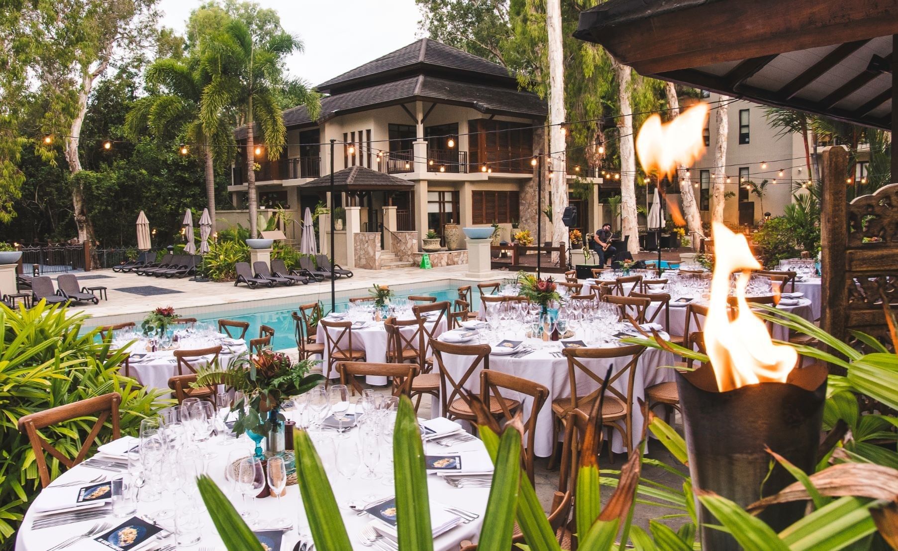 Decorated tables, Pullman Palm Cove Sea Temple Resort & Spa