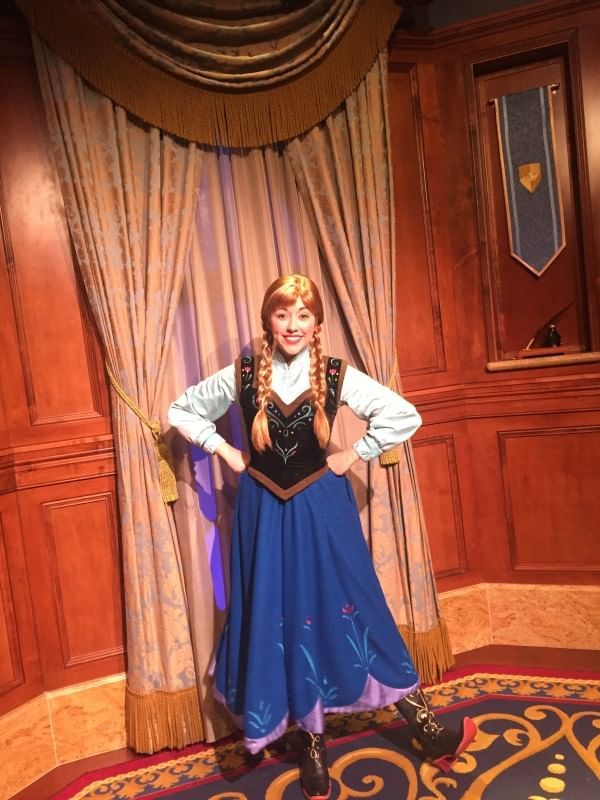 Woman in a Frozen princess costume near Lake Buena Vista Resort Village & Spa