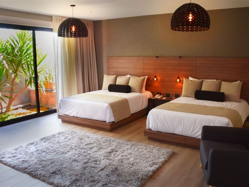 Master suite 2 beds at Curamoria Ilo Rojo San Miguel De Allende