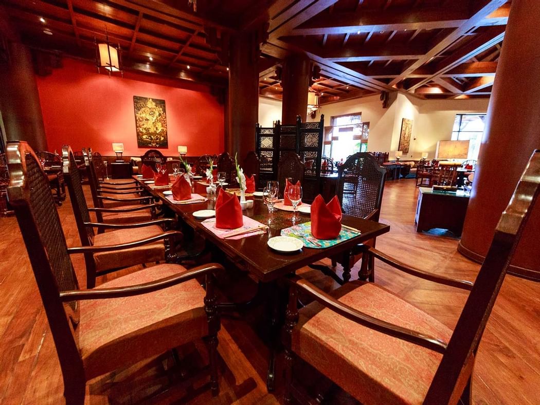 Interior of Wild Rice Restaurant at the Islamabad Serena Hotel