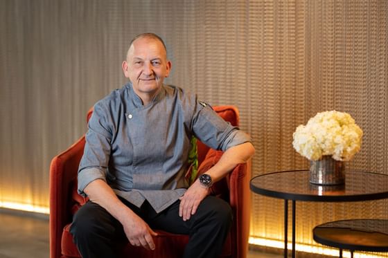 Close-up of Peter Gruse, Best Western Hotel Spirgarten
