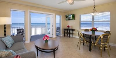 one bedroom beachfront living room