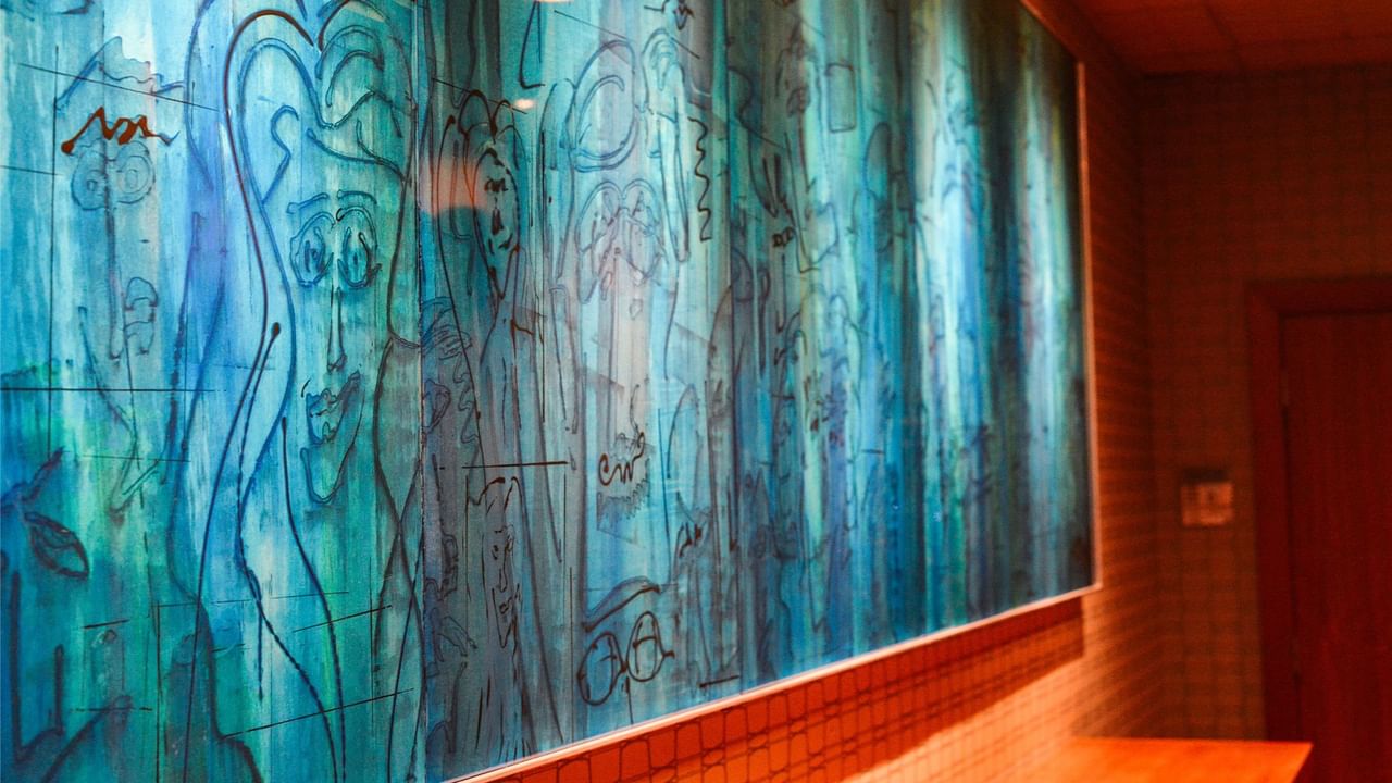 Art features in our hotel lobby