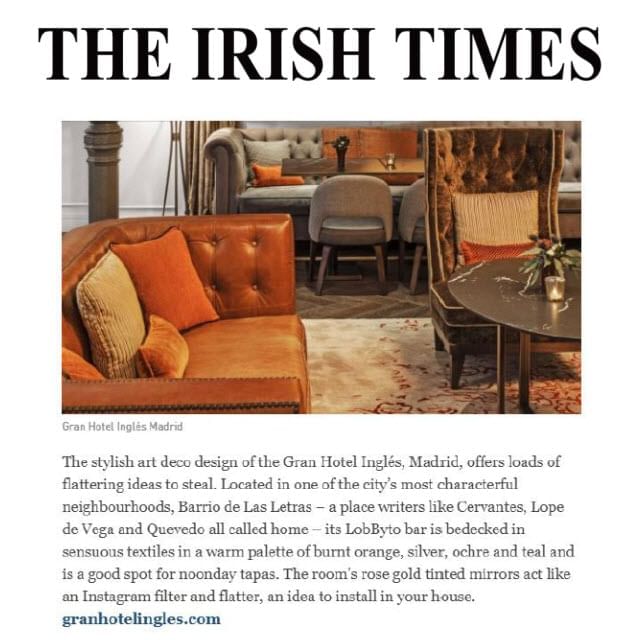 Gran Hotel Inglés en The Irish Times