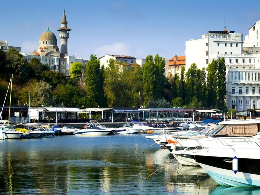 Boats & ships in the Tomis Port near Ana Hotels