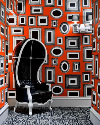 Pop Art Red MoMa Hallways at Moderne Hotel New York