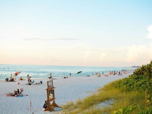 Visit the Delnor-Wiggins Pass State Park near the Cove Inn Hotel in Naples Bay, Florida.
