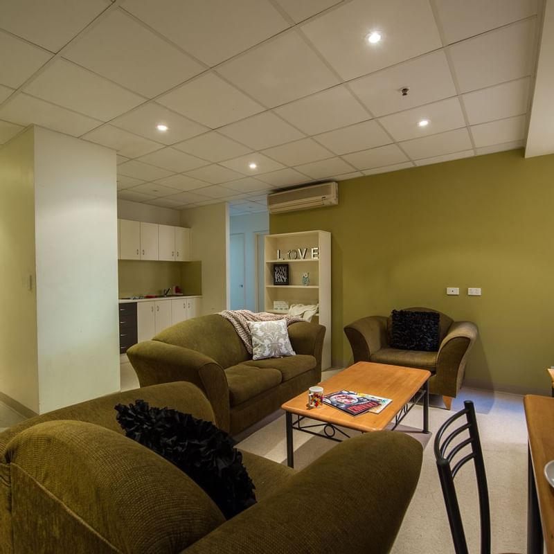 Student Living - Tobin House_4 bedroom multi-share apartments featuring lounge, dining & kitchen