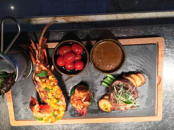 Surf ‘N’ Turf in Planter’s Restaurant at The Danna Langkawi