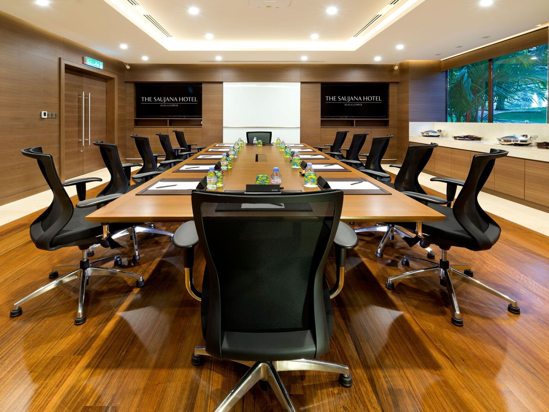 Boardroom with garden view at the Saujana Hotel Kuala Lumpur