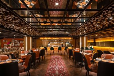 Interior of the Chamas Restaurant & Bar at Vasa Hotel Surabaya