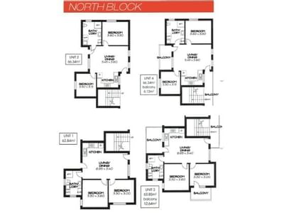 North Block Floor Plans