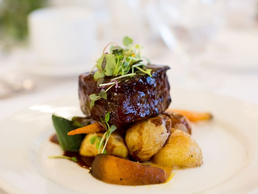 Dish served in a restaurant at Manteo Resort Waterfront