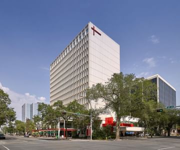 Front Exterior view of the hotel & streets at Matrix Hotel