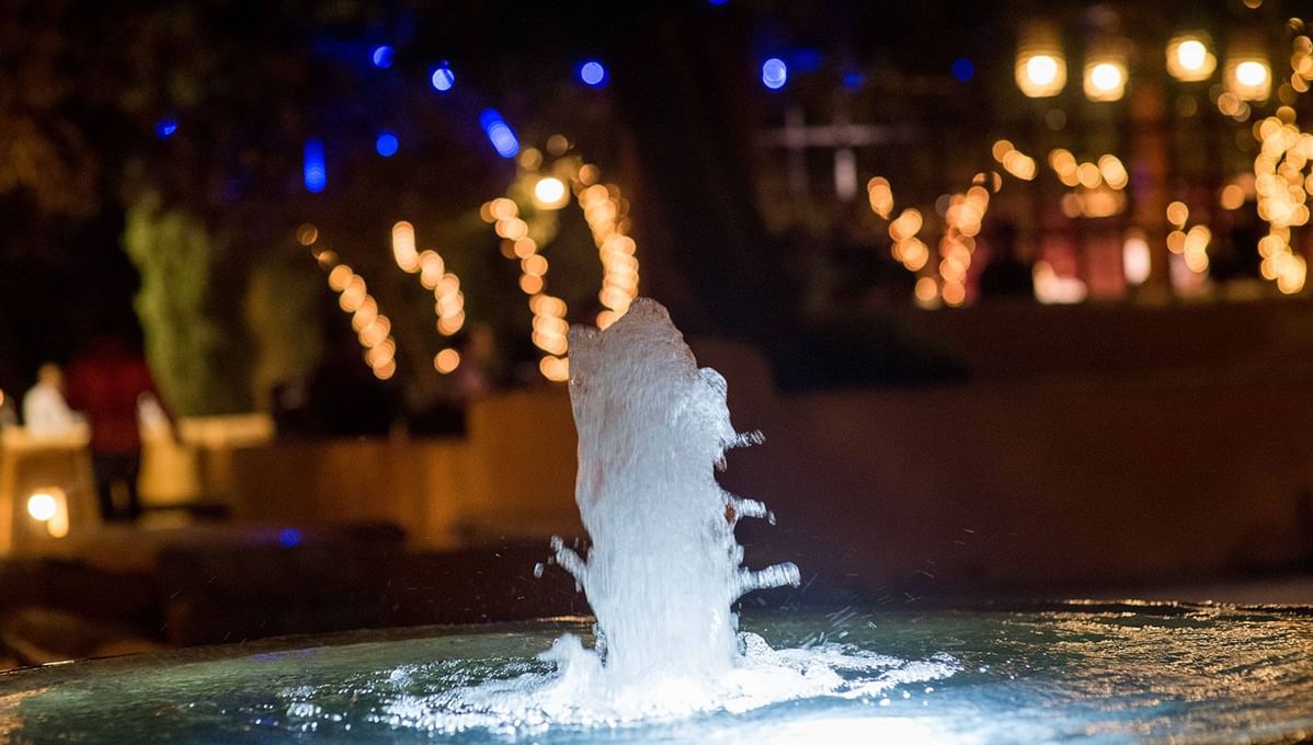 Closeup of A water fountain at Quetta Serena Hotel